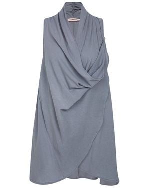 Unexpectedone Wrapped By Waterfall Tunic - Blue