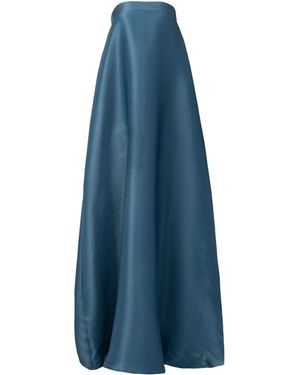Kargede Strapless Trapeze Maxi Dress - Blue