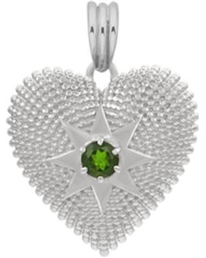 Zoe & Morgan Brave Heart Charm - White