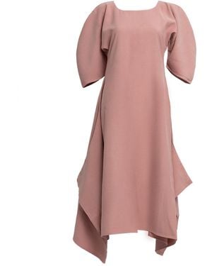 Bianca Popp Puff Dress With Flaps - Pink