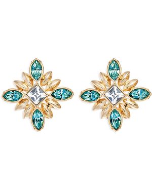 Grosse Rhinestone Clip On Earrings, Series Athene - Blue
