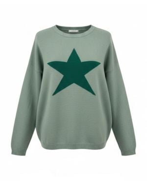 At Last Cashmere Mix Jumper - Green