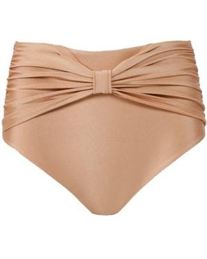 Decolet the label Neutrals Lilly High-Waisted Bikini Bottoms - Natural