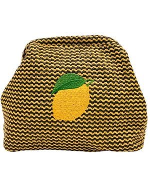 Lilly Loves Lemon Beach Clutch Bag - Green