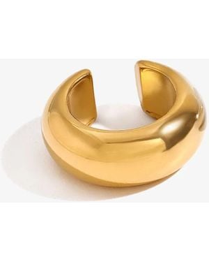 Elk & Bloom 14K Huggie Hoop Ear Cuff - Metallic