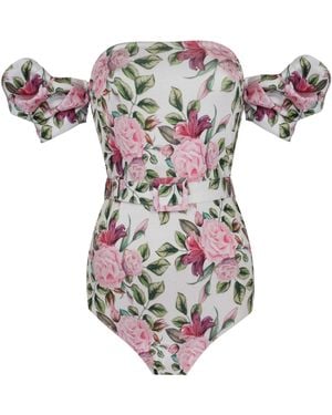 Nur Karaata Poppy Rose Swimsuit - Multicolour