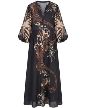 Adrift Clothing Greer Billow Dress - Black