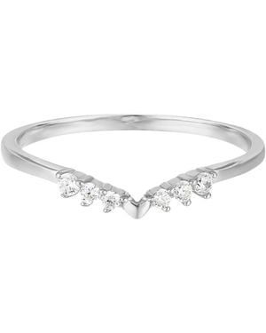 Azura Jewelry New York Hearty Heart Stacking Band Vermeil - Metallic