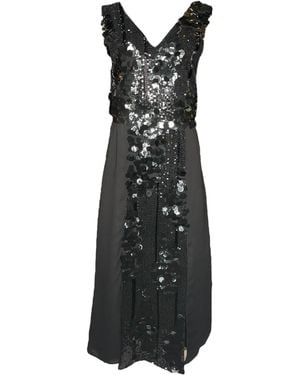 Any Old Iron Sequin Entrance Dress - Black