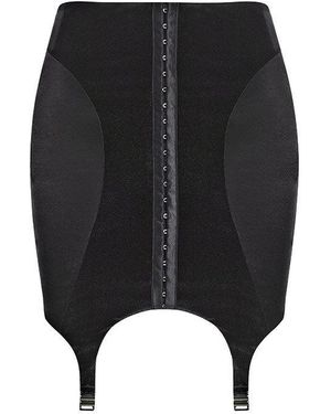 Maison sél Garter Pencil Skirt – - Black