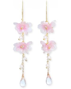 Malolo Jewelry Flower Earrings Sakura - Pink