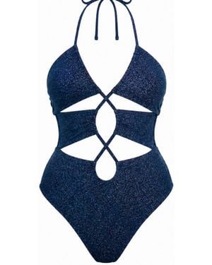 Live Kolibri Midnight Shimmer One Piece Swimsuit - Blue