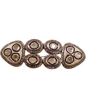 1610Istanbul Ottoman Diamond Brooch - Brown