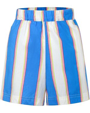 SUNSHINE TIENDA Cabana Stripe Bermuda Short - Blue