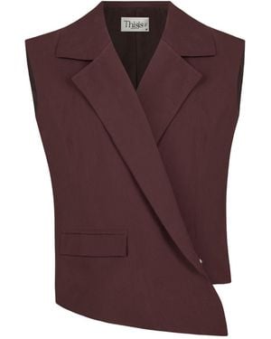 Thisisu Collection Vera Oversize Vest – - Purple