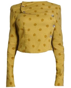 28Natelier The Polka Dot Jacket - Yellow