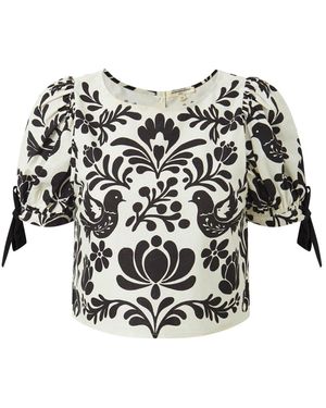 Pecanpepperpelican Shadow Garden Top - Multicolour