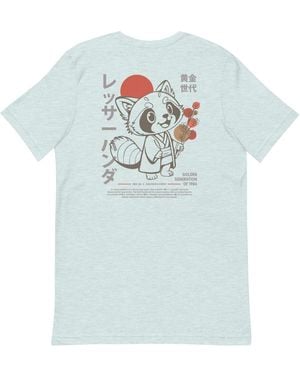 Anchor and Crew Ice Six Panda Japan Era Organic Cotton T-Shirt - Blue