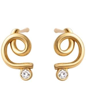 Lily Flo Jewellery Good Thing We Kept Going Diamond Earrings - Metallic