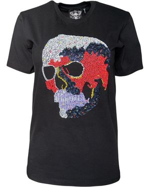 Any Old Iron Infra Beaded T-Shirt - Black