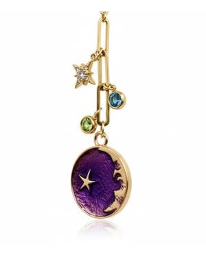 Vicky&Nico Crescent Necklace - Purple
