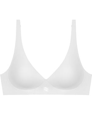 GOD SAVES QUEENS Second Skin Push Up Bralette Off Q - White