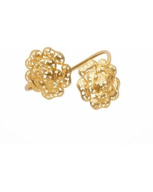 Meraki by Rashmi Bajaj Primrose Plated Cuff Bracelet - Metallic