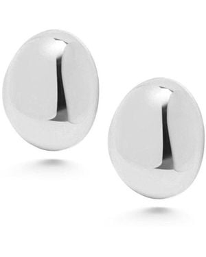Nialaya Oval Earrings - Metallic