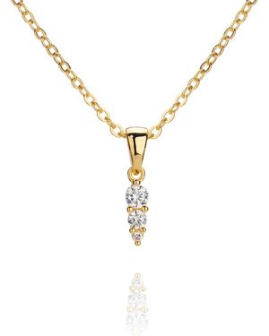 Aaria London Maya Spike Necklace - Metallic