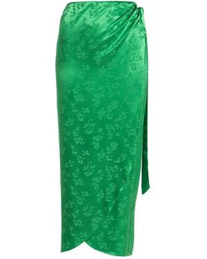 Roses Are Red The Wrap-Skirt - Green