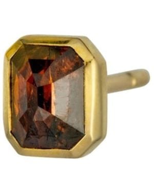 Rahul's Jewels Sanctum Verus Earring Single -14 Karat With Genuine Diamond - Metallic
