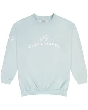 Cloud Haven Boyfriend Logo Sweatshirt - Blue
