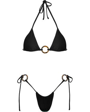 Viki Swim Dua Cheeky Bikini Bottom - Black