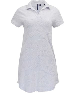 lords of harlech Josephine Terry Toweling Dress - White