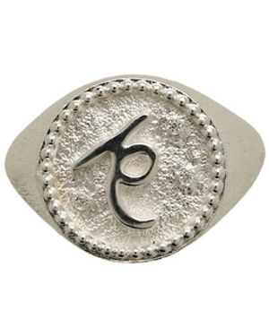 Claire Hill Designs Rebel Signet Ring - Metallic