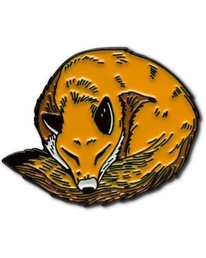 Make Heads Turn Enamel Pin Fox - Yellow