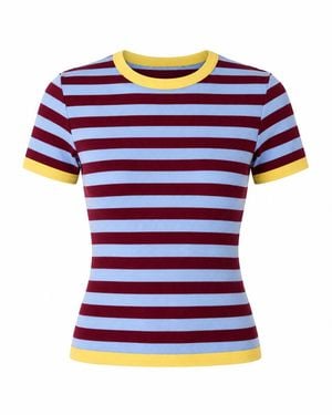 Mind Traveler Tiara Burgundy And Sky Top - Blue