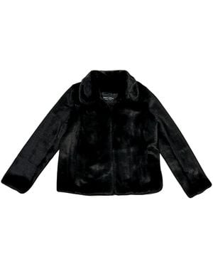 Lindsay Nicholas New York Short Faux Fur Coat - Black