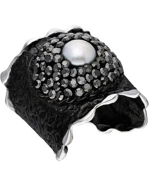 Nowart Jewelry Pearl Ring - Black