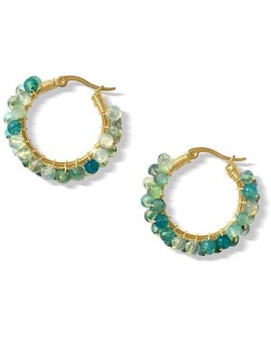 FV Jewellery Steel Me Aqua Earrings - Blue