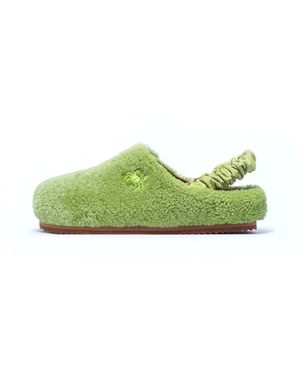 MYYAZ Teddy Clog - Green