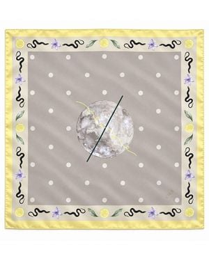 Cier Snake Moon Scarf - Natural
