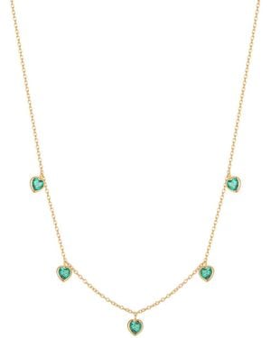 Vanhi Thea Heart Pendant Necklace - Metallic