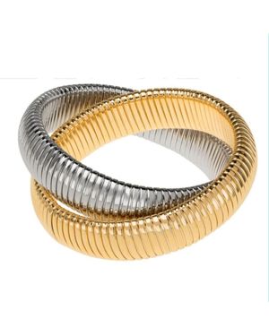 SHYMI Chunky Snake Bracelet - Metallic