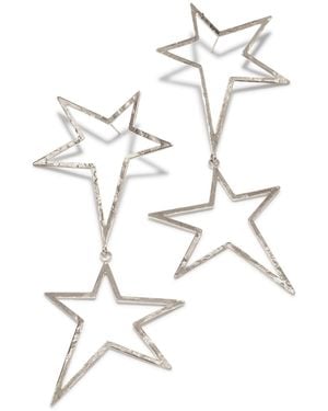 Jaredjamin Shooting Star Dust Dangle Post Earrings - White