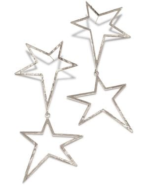 Jaredjamin Shooting Star Dust Dangle Post Earrings - White