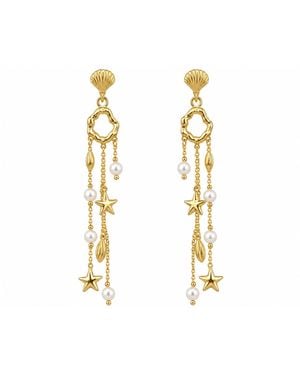 Lalinde Starfall Earrings - Metallic