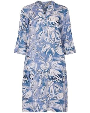 NoLoGo-chic Indian Art Tunic Dress - Blue
