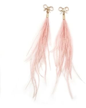 Babaloo Ballerina Bow Earrings - Pink