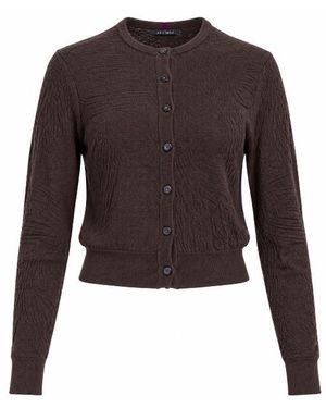 lords of harlech Cordelia Brownie Merino Cardigan